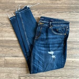Vigoss The Chelsea Skinny Women's Blue Distressed Jeans 33x29